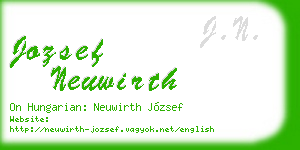 jozsef neuwirth business card
